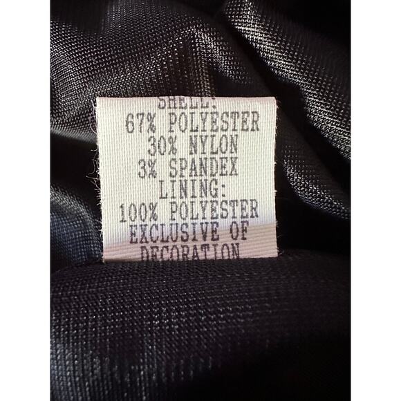 Cache Embroidered Floral Strapless Cocktail Party Evening Sheath Dress Size 14 - Picture 9 of 9